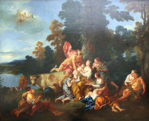 バッカスの教育 作： Jean François de Troy